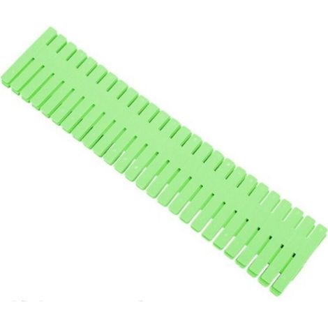 Organisateur de Tiroir,24 pièces diviseurs de tiroir, réglables,séparateurs de Compartiment de Grille de tiroir pour sous-vêtements, Chaussettes, Fournitures de Bureau etc. (vert)32cmx7cm (1/4)