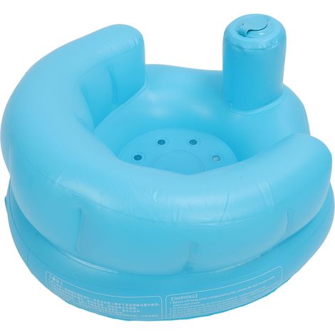Chaise gonflable pour bébé avec pompe à air intégrée, en PVC souple, dossier pour les tout-petits, aide à la position assise. (1/5)