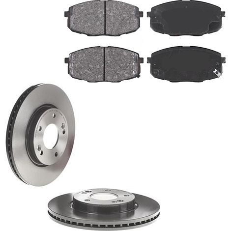KIT FRENI ANTERIORI compatibile con KIA CEE'D , SPORTWAGON, PRO CEE'D (JD) - DISCHI + PASTIGLIE OEM: FDB1869, FDB4613, FDB4984 / 18302 , 17948 , 18202 /SOSTITUZIONE DIRETTA/BASSA POLVERE/SILENZIOSO (1/5)