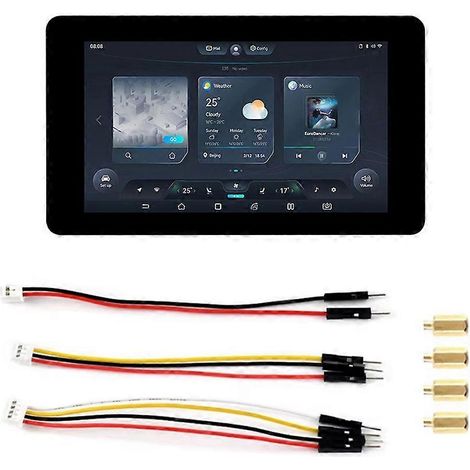 ESP32 S3 écran tactile LCD capacitif 7 pouces 800x480, carte de développement Xtensa LX7, WiFi BT5, capteur CAN RS485. (1/5)