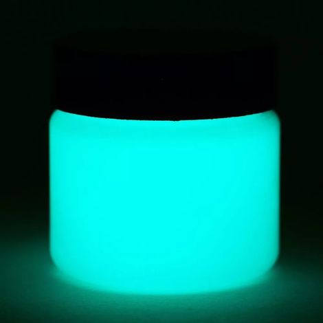 Vernice liquida additivo acrilico luminescente si illumina al buio per hobbystica - Numero Pezzi: 500ml - Colore: Blu Sky (1/5)