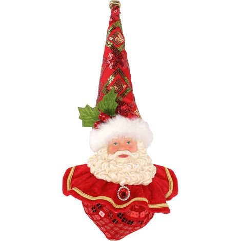 Pupazzetto di babbo natale per decorazioni natalizie da 12x15x30 (1/4)