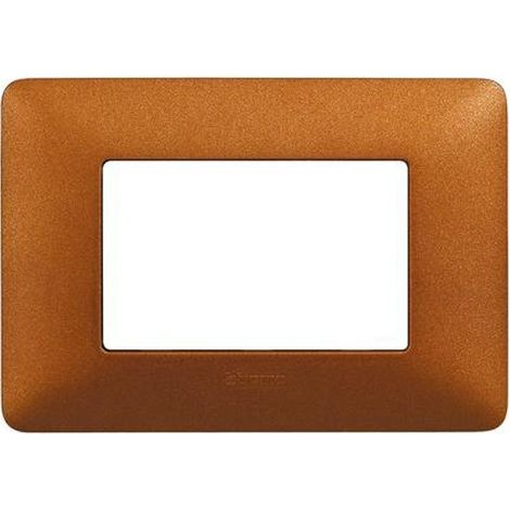 Placca 3 moduli rosso terra MATIX