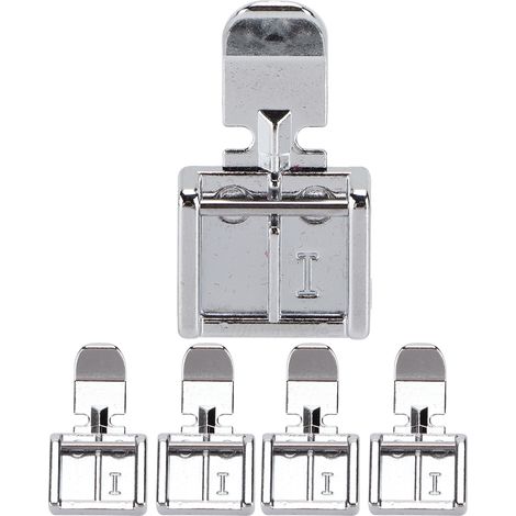 Set mit 5 multifunktionalen Nähfüßen für Nähmaschinen, Reißverschluss- und Quiltzubehör. (1/5)