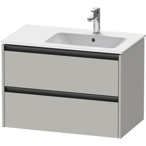 Duravit Ketho.2 Waschtischunterbau wandhängend, 2 Schubkästen, (1/2)