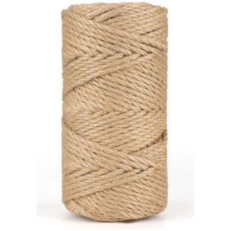50M Corde de Jute 5MM Corde Chanvre Ficelle Corde Ficelles de Jardinage pour Le Camping,Décoration,Bricolage,Jardinage (1/5)