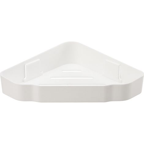 Étagère d'angle de rangement en plastique multifonctionnelle grande capacité, organisateur de douche simple pour salle de bain