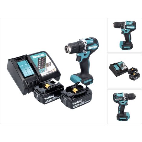Trapano avvitatore a batteria Makita DDF 487 RF 18 V 40 Nm brushless + 2x batteria ricaricabile 3,0 Ah + caricabatterie (1/5)