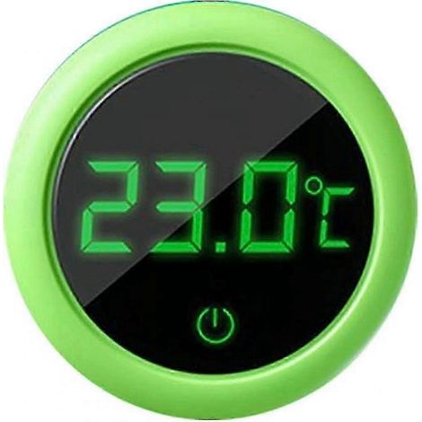 Thermomètre numérique à écran LED pour aquarium - capteur de température sans fil vert (1/4)