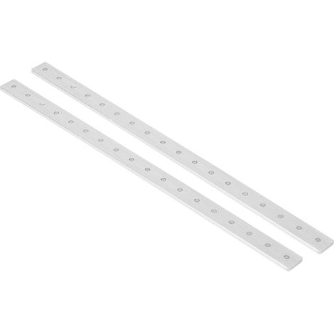 2 barres plates en aluminium de 288 mm pour pièces de rechange Pitsco Tetrix Robotics (1/5)
