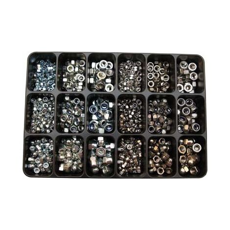 Caja E-NORM 53 Muttern Mix zn/Edel Acero (1/2)