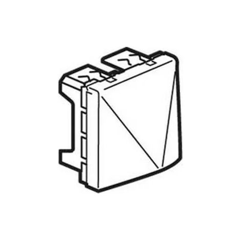 Legrand 077550 - Prog Mosaic cable outlet - with cable clips - 20 A - 2 mod - white