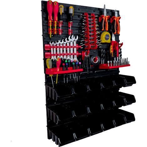 Tablero de herramientas para taller de 57x78 cm + 18 bandejas (1/5)