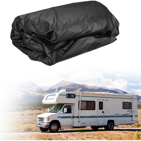 Universal 210D Camping Car Cover for Caravan with Storage Bag, UV Protection, Sun Protection, for RV Trucks (7.5 x 3 m) (1/5)