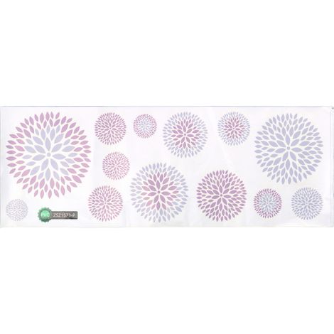 Panneau mural DIY PVC motif hydrangea innovant, décalcomanies pour salon bureau salle d'étude (1/5)