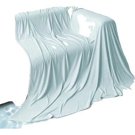 Manta refrescante, diseño transpirable, construcción ligera, 180x200cm-b, verde hierba (1/2)