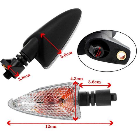 Blinker, ein Paar LED-Motorradblinker, 12V, Richtungsanzeigelampe für Motorrad (1/4)