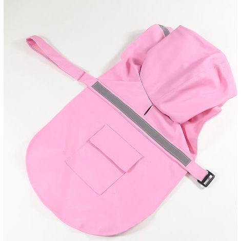 S/m,rose Clair Rglable Tanche Pet Chien Capuche Impermable Chien Rflchissant Manteau De Pluie Veste Chien Vtements De Pluie Vtements De Vtement (1/5)