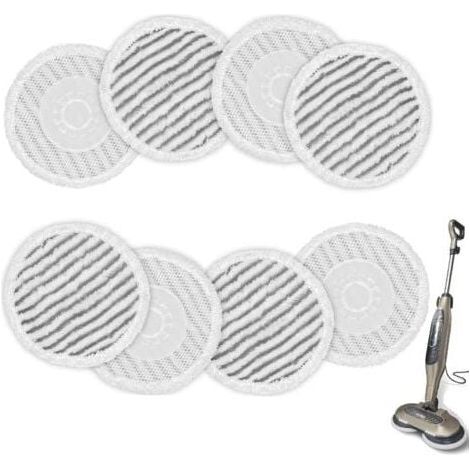 Lot de lingettes de rechange pour balai vapeur Shark S7001, S8001, S8201, S7201, S7000AMZ, S7000, S7005, S7020, S7001C lingettes lavables et anti-salissures. (1/4)