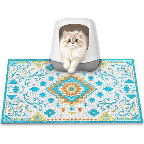 Cat Litter Mat, 60 x 40 cm, Retains 100% of Litter Mat (1/5)