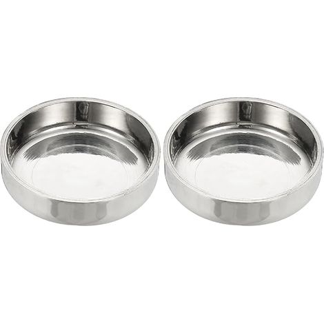 End cap 45 mm outer diameter, 2 flat 304 stainless steel end cap polished round cap for plumbing HVAC metal pipe (1/5)