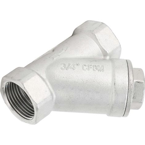 Y-Sieb 3/4 Zoll DN20 304 Edelstahl Doppellagiges Siebgewinde Y-Filter für Wasser, Öl und Gas