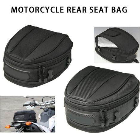 Sacoche Arrière Moto, Bagagerie Moto Siège Passager, Pochettes de Queue pour Moto Universelle (1/5)