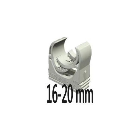OBO Bettermann Abrazadera Multi-Quick 16-20mm poliamida gris claro RAL 7035, 2153718