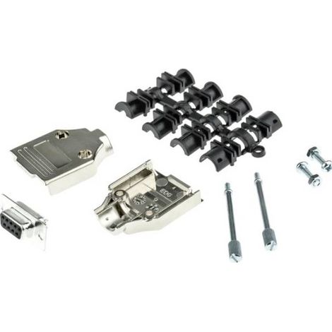 MH Connectors MHDTPK9-DB9S-K Kit embase SUB-D femelle 180 ° Nombre de pôles: 9 fût à souder 1 pc(s)