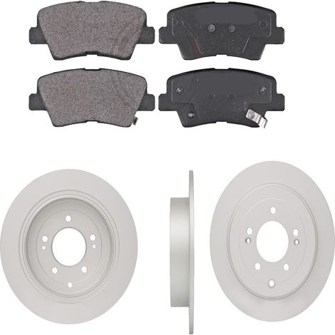KIT FRENI POSTERIORI compatibile con KIA SPORTAGE (QL,QLE) - DISCHI + PASTIGLIE OEM: FDB4833 / 18570 , 18574 /SOSTITUZIONE DIRETTA/BASSA POLVERE/SILENZIOSO (1/5)