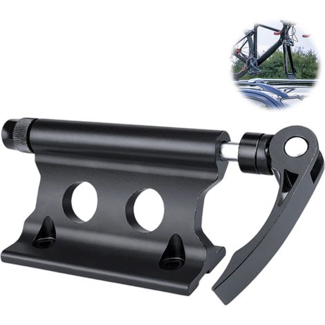 Support de fourche de vélo en alliage d'aluminium à fixation rapide pour plateau de camion, porte-fourche pour véhicule, usage intérieur. (1/5)