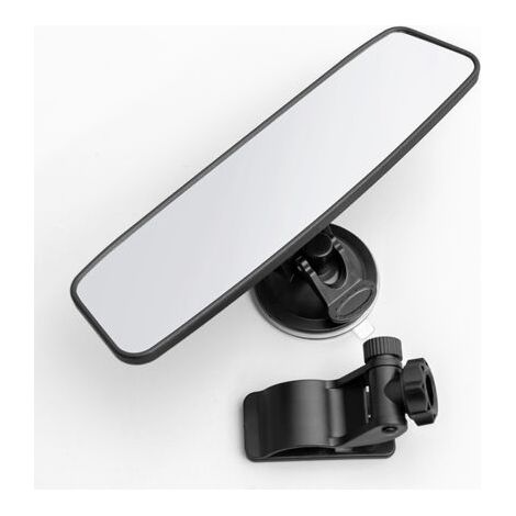 Rétroviseur avec ventouse, rétroviseur anti-éblouissement pour moniteur de conduite, rétroviseurs intérieurs universels pour voiture avec rétroviseur intérieur convexe grand angle pour voiture (1/5)