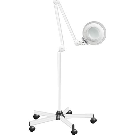 Lámpara de aumento, brazo ajustable, iluminación de bajo consumo, BLANCA (1/2)
