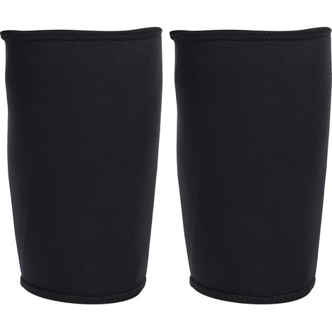 Manchon de compression pour cuisse, chaussettes de maintien musculaire, gaine anti-transpiration jaune, soutien ischio-jambiers et quadriceps (1/5)
