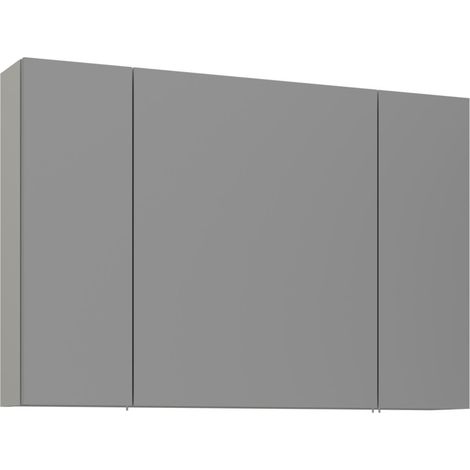 Badezimmerschrank mit Spiegel "Bari 100" – 97 x 16 x 66 cm – Matt-Kaschmir (1/3)