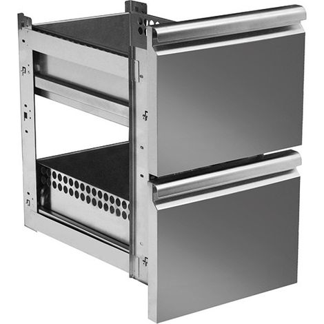 Kit de tiroirs 2x 1/2 pour tables réfrigérées avec profondeur 600 mm - VIRTUS