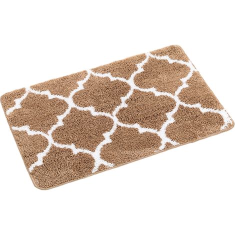 Tapis d'intérieur antidérapant, absorbant et antitache, idéal pour l'entrée. Modèle standard, couleur camel. (1/5)