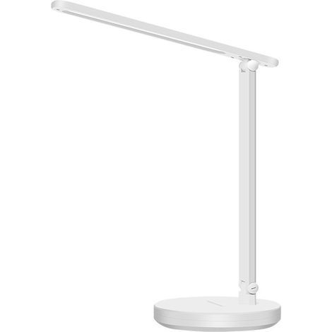 LED-Schreibtischlampe mit Netzteil, dimmbar mit 3 Farbmodi, faltbar, mit Touch-Funktion, Nachttischlampe mit USB-Anschluss, weiße LED-Schreibtischlampe