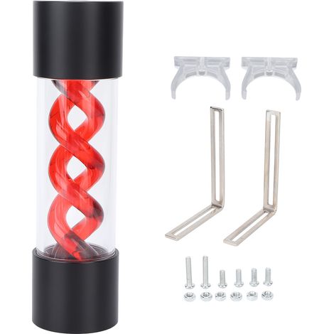 Réservoir de refroidissement à eau 200mm acrylique 4 trous filetage G1/4 pour PC gaming (1/5)