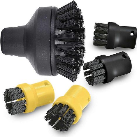 Brosse de nettoyage ronde large pour Kärcher SC1, SC2, SC3, SC4, SC5, Easyfix Premium, SC 5.800 C, SC 2.600 C, SC 1.020, O.Be. Cleaner (1/2)