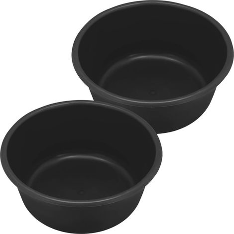 2x 14L Bol De Construction Bac De Construction ⌀ 400mm Récipient De Mélange PVC Noir Grande Bassine Plastique XXL Seau Maçon Bac À Mortier Seau De Maçon Bassine Plastique Ronde (1/5)