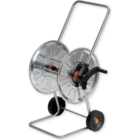 Carrello avvolgitubo da giardino in acciaio per tubi da 80 mt