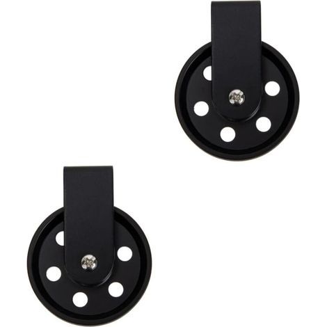 Lntyq Uonlytech 2-teiliges Beleuchtungszubehör, Aufhängung, Rollen, schwarze Wandleuchten, Eisenrad-Wandlampe, Retro-Krähenwagenräder, Außenkabel, Schmiedeeisen (1/5)