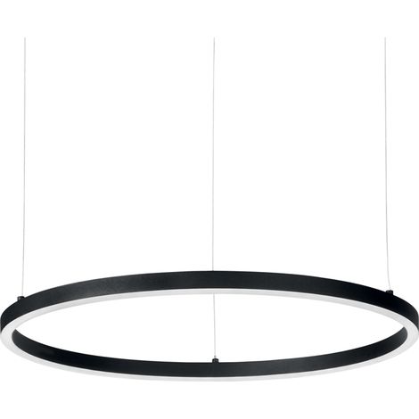 Sospensione Moderna Oracle Alluminio-Materie Plastiche Nero Led 38W 3000K (1/3)