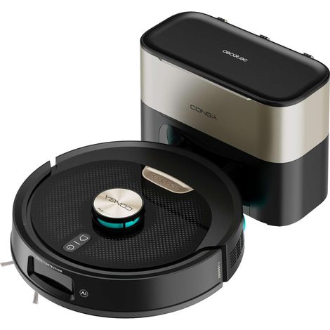 Cecotec Robot Aspirapolvere con Base di Autovuotamento e IA Conga Y100 X-Treme. 20000Pa, Navigazione Laser e Intelligenza Artificiale, 20000Pa, Base 2.8L, Autonomia fino a 220m², Controllo App 3.0 (1/5)