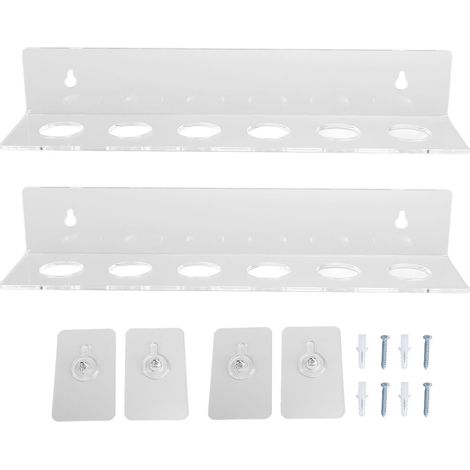 étagère rangement-Porte-billes mural acrylique transparent avec 2 supports pour 12 balles de tennis/baseball (1/5)