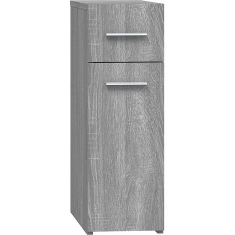 Maison Exclusive - Mobile Farmacia Grigio Sonoma 20x45,5x60 cm Legno Multistrato