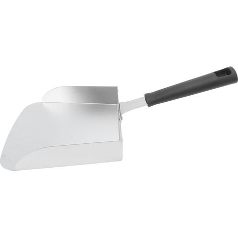 Grande cuillère à griller en acier inoxydable, pelle à aliments pour grillades, spatule à hamburger pour cuisinier sauté. (1/5)