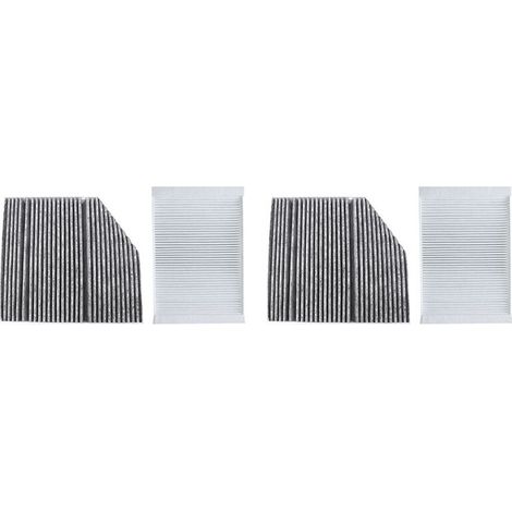 Kit de filtre de climatisation externe intégré (lot de 2) pour Mercedes-Benz Classe C W205 A205 C205 S205 (modèles 2013-2019)