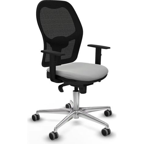 Piqueras y Crespo Jorquera chaise bureau gris clair ergonomique